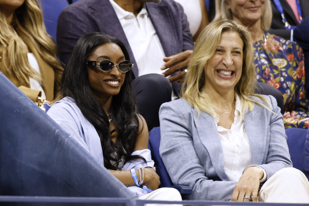 30 celebrities attended the US Open, including Simone Biles